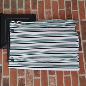 Cato Stripe Pull On Skirt Size L